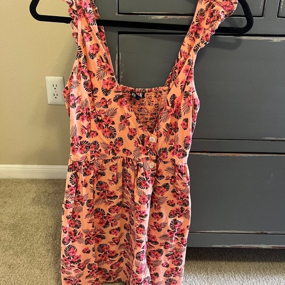 Zara Tropical Print Mini Dress - Picture 1 of 2